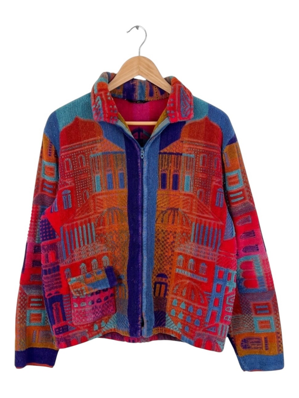 Vintage 1960s Silton California Men’s Terry Cloth City Resort Jacket Size Medium